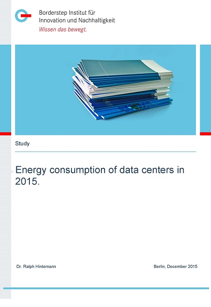 Cover Energy consumption of data centers in 2015.